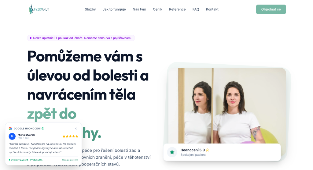 Fyzioakut.cz nový web