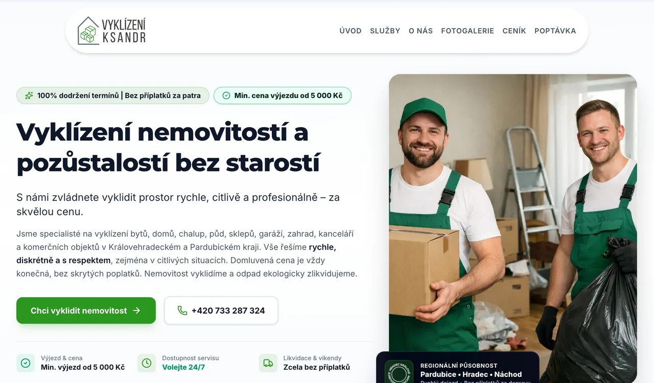 Web vyklizeniksandr.cz